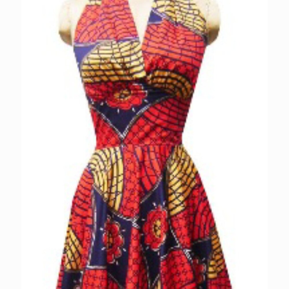 ALTERED Trashy Diva tribal halter dress